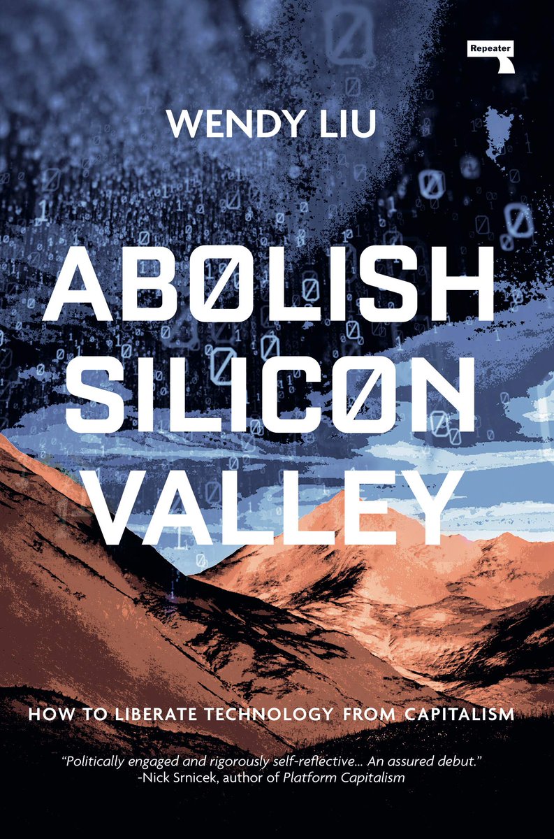 III. ABOLISH SILICON VALLEY by  @dellsystem: A personal journey from a fully bought-in believer in Silicon Valley's meritocracy to a ferocious critic who demands tech to serve humanity, not a human race in service to the tech industry. https://memex.craphound.com/2020/04/14/abolish-silicon-valley-memoir-of-a-driven-startup-founder-who-became-an-anti-capitalist-activist/15/
