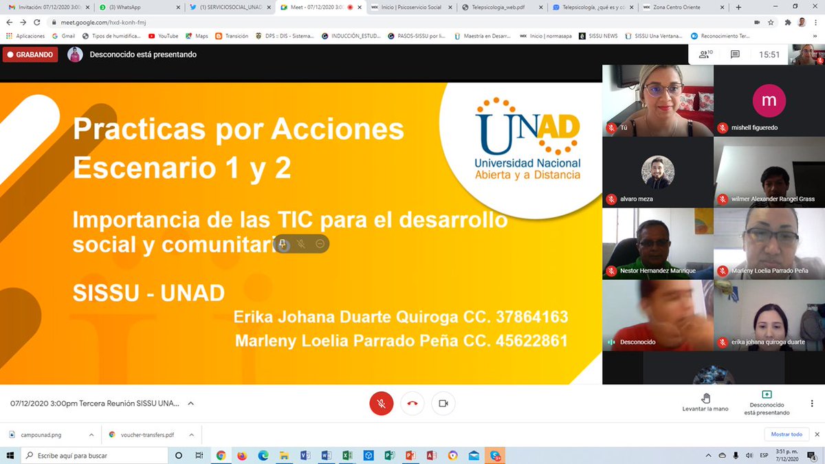 BlancoNatalia10's tweet photo. #AEstaHora 
#PsicoservicioSocialUNAD Practicantes 
@SISSUUNAD_ZCORI 
Proyecto: 
Importancia de las TIC para el Desarrollo Social y Comunitario #COVID19 
@SISSU_UNAD https://t.co/I2aQFFuv6u