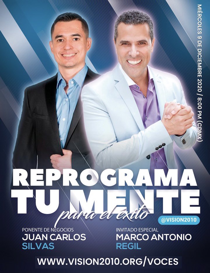 JuanCSilvas's tweet photo. ¿Estas buscando un cambio positivo para el 2021? te invitamos a conectarte a este evento donde compartiremos consejos y alternativas. para más info👇🏻👇🏻👇🏻
https://t.co/Ok8urny4Kz
•
•
#emprende #networkmarketing #ecommerce #socialmediamarketing #Vision2010 #PlataformasDigitales https://t.co/SezdEWaJuv