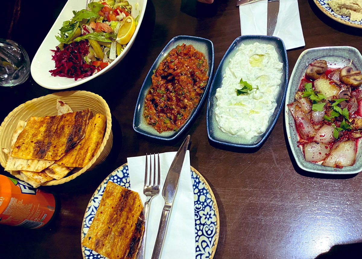 Vasilya2020's tweet photo. Making up for lost time in a quiet booth at our favourite Turkish restaurant tonight πππ½π Have a good evening everyone! π«
#Turkishfood #kebabnight #Foodie #meze #eatingout #safely #northlondon #photograghy #turkishcuisine #ocakbasi https://t.co/QksXph26A7
