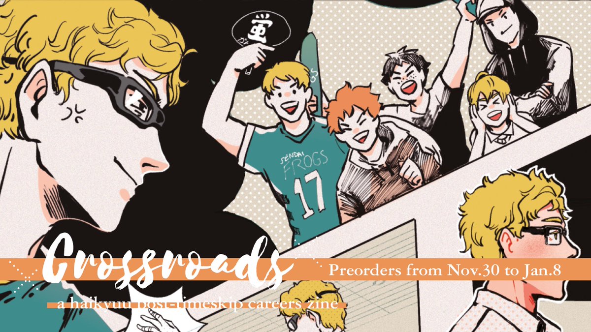 My Tsukki piece preview for @hqtimeskipzine <3

Had TONS of fun with it, it's a comic like piece with different little scenes (one with Akiteru that I've wanted to draw for so long)

Preorder here!: https://t.co/hpfwUfwB6B 