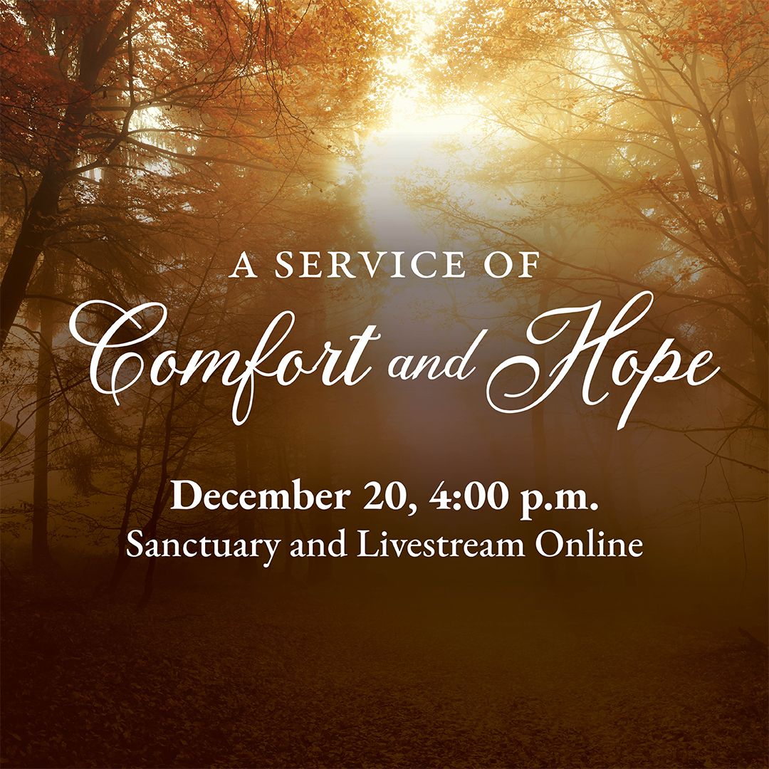 StAndrewUMC's tweet photo. We know the holidays may be a time of grief and loss for many members of our community. It's with this in mind we offer A Service of Comfort and Hope, December 20, 4:00 p.m., in person and livestreaming. RSVP required for in person service.

https://t.co/y9m5yxVdyT https://t.co/l08EiqNwG3