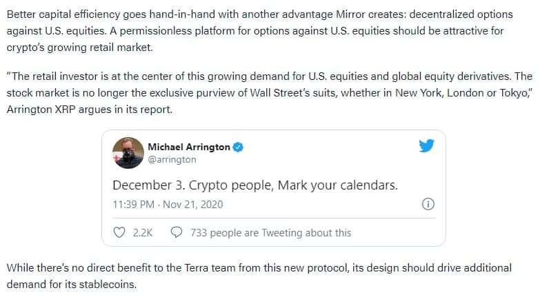 3/  $MIR tokens have been airdropped to  $UNI and  $LUNA addresses that met the requirements.Using  $BAND for oracle services.Circulating supply at launch: ~ 55mTotal supply: 370m