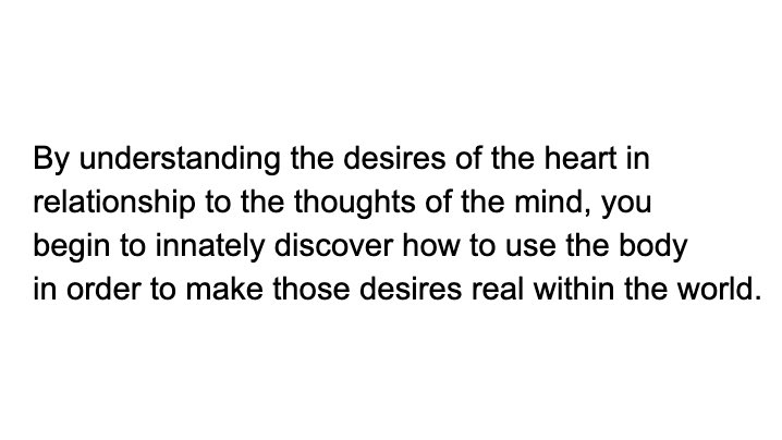 The more conscious awareness you have around the desires of your heart, the better you become at bringing those desires into the external world.Who do you see when you envision your ideal self?How do they think?What do they say?How do they act?How do they live?