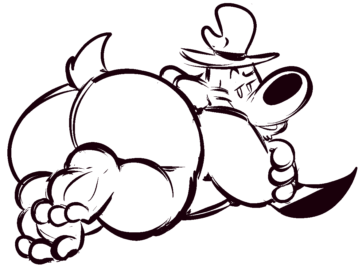 The_Alfie_Inc's tweet photo. Funnee warmup doodle of a funnee dog and his funnee big behind https://t.co/NkEfxGuIkN