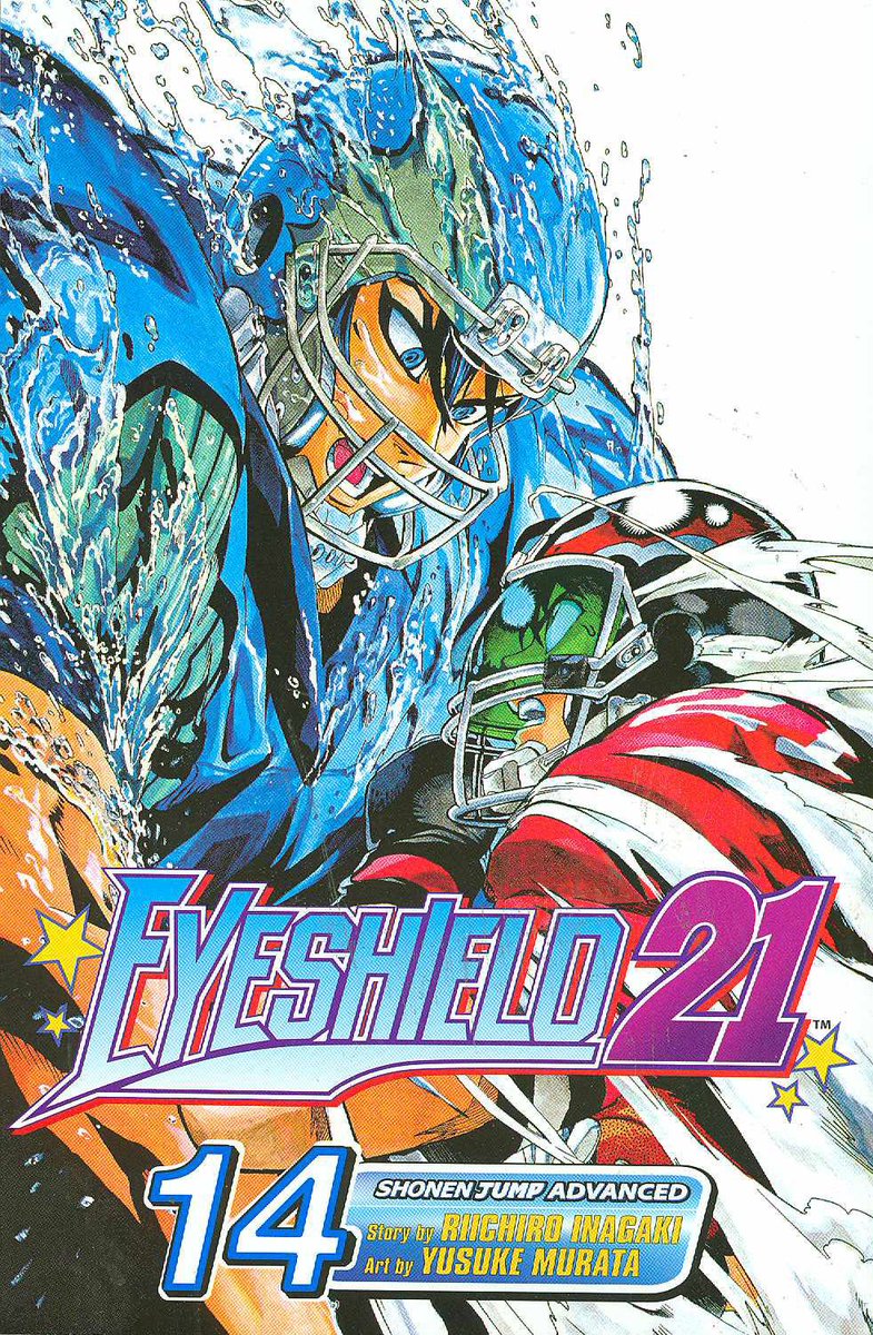 13.  @YusukeMurataArt I remember when I first picked up Eyeshield 21 when I was in middle school, I couldn't stop dreaming of being an athlete. This man appears to have some kind of motion tracking device inside his mind that allows for amazing movement and dynamism.