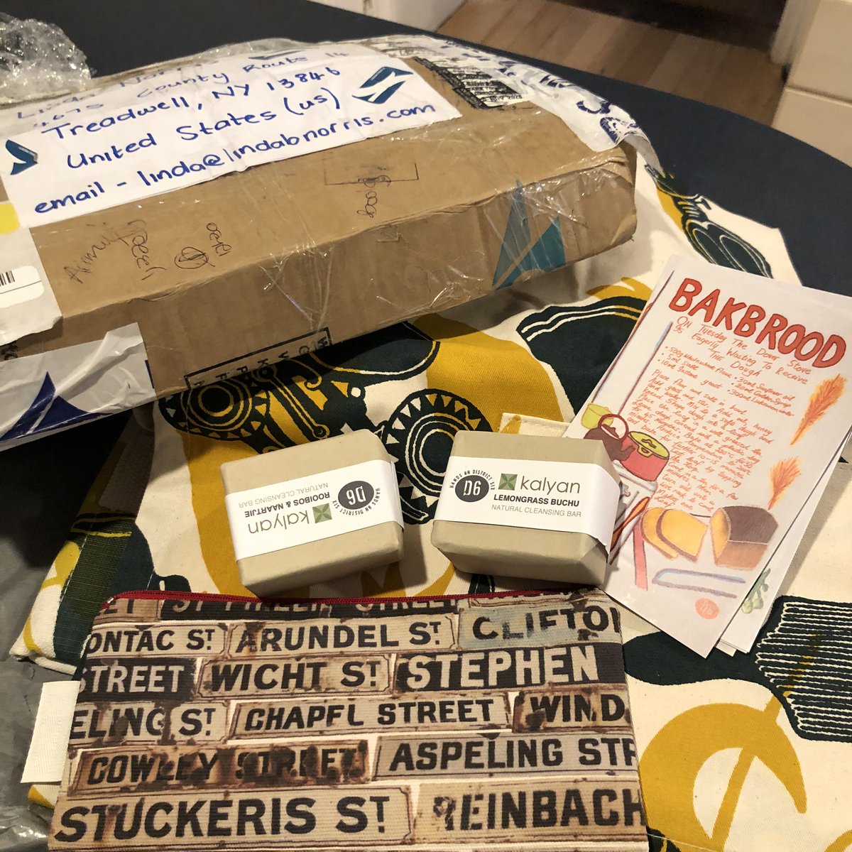 A reminder that #museumshops have great gifts: took a bit of time but my wonderful items from @District6Museum arrived today! Thank you for shipping! Shop globally and locally! @SitesConscience
