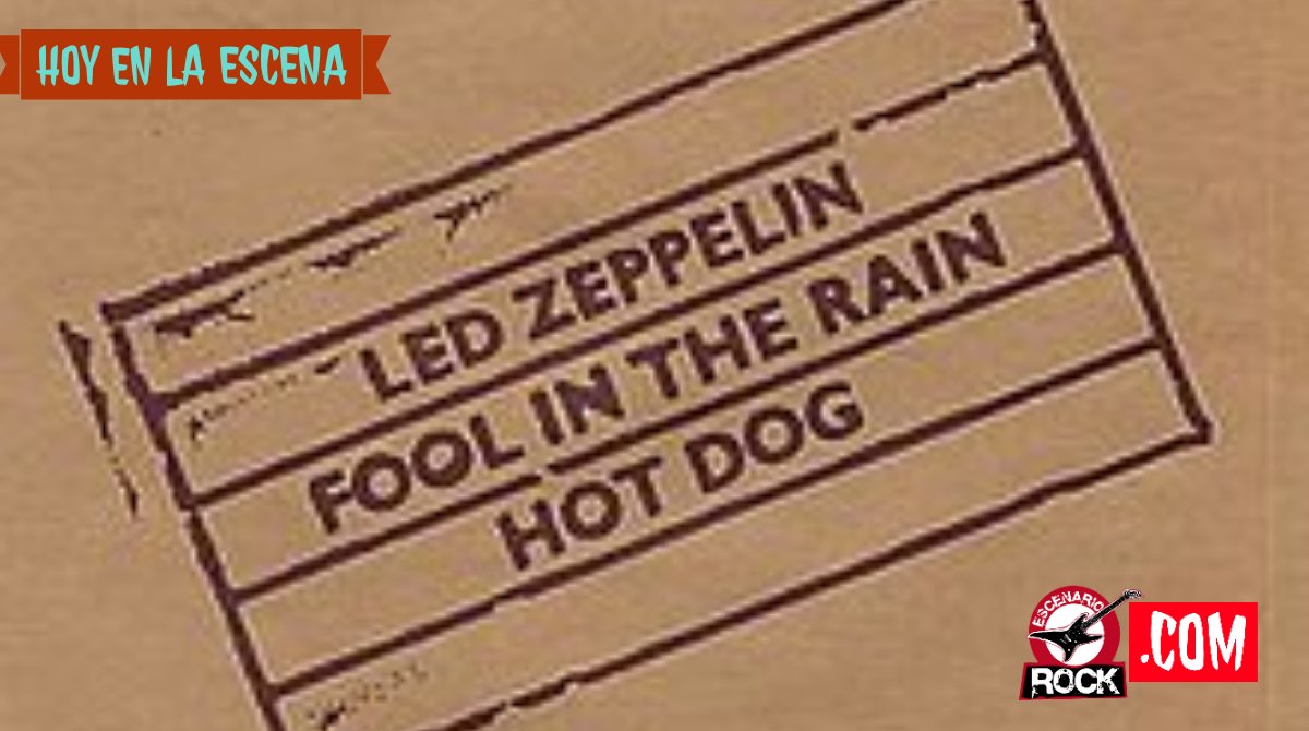 #HoyenlaEscena 07 de diciembre de 1979. Se publica el single ''Fool In The Rain'. Es la tercera canción del álbum de 1979 de Led Zeppelin In Through the Out Door

#UnDíacomoHoy #HoyenelRock  escenariorock.com ⚡