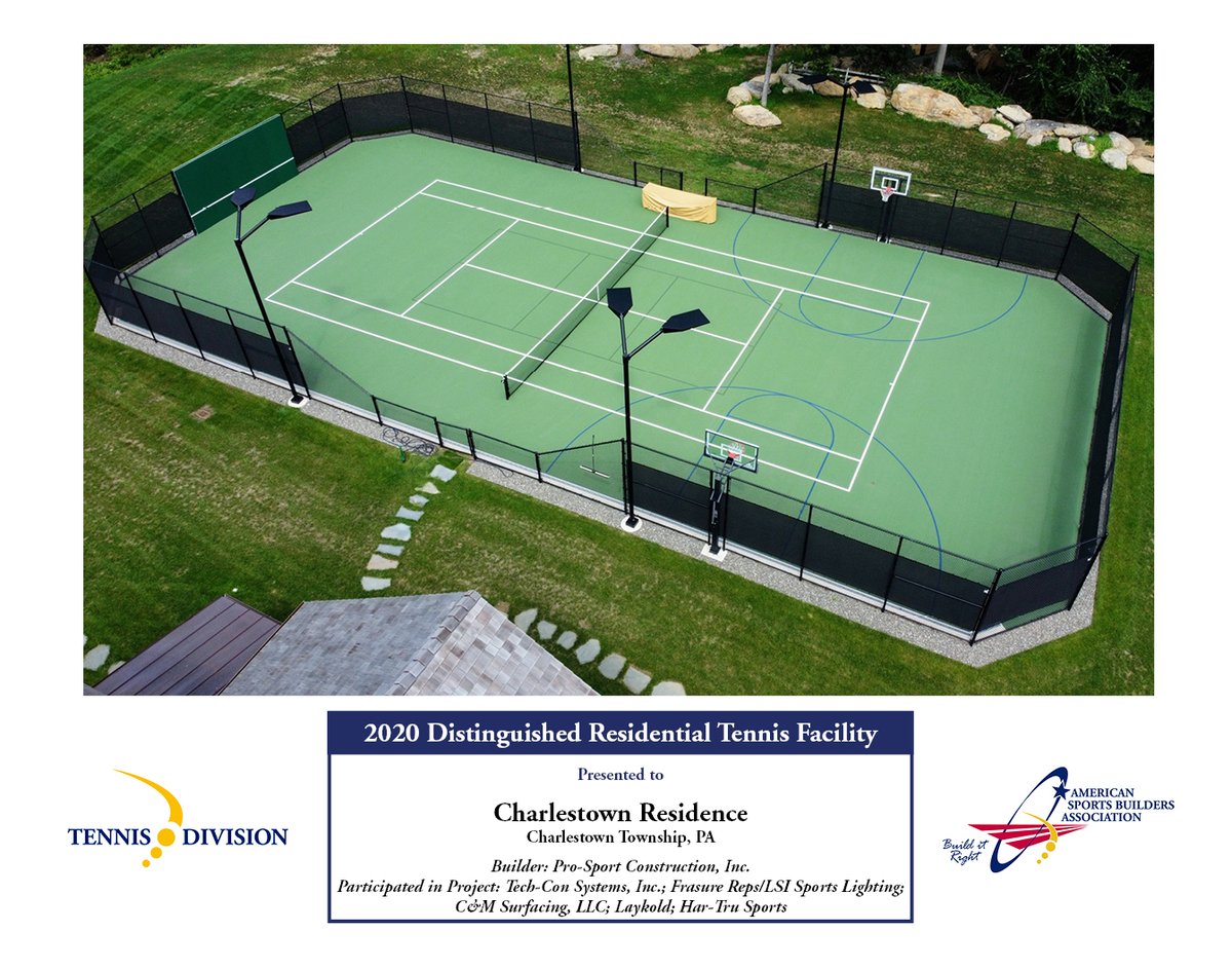 FrasureReps's tweet image. At @SportsBuilders Facility of the Year Awards, Frasure Reps was involved in six distinguished facilities including:

- Outdoor Pickleball Facility Gold (PGA Village Verano)
- Outdoor Tennis Facility Silver (Bellerive Country Club)
- Residential Tennis Facility Silver &amp;amp; Bronze