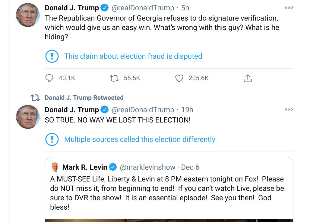 Look, this is *today* and the Republican leadership is not standing up to defend an R governor while GOP election officials are begging for this to stop before "someone gets killed" & armed protesters are showing up at elected officials houses. This isn't just some norm-bending.