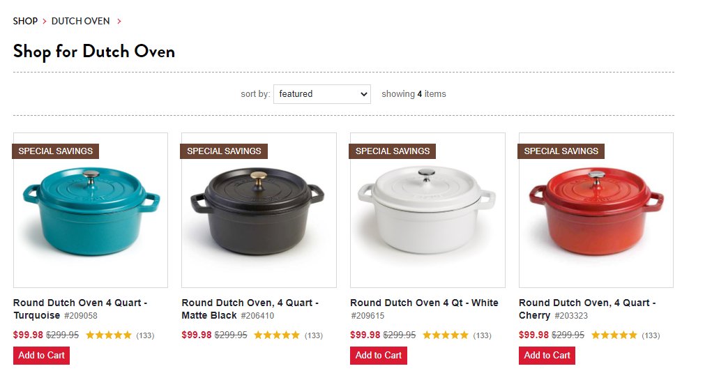 Staub Dutch Ovens on sale at King Arthur