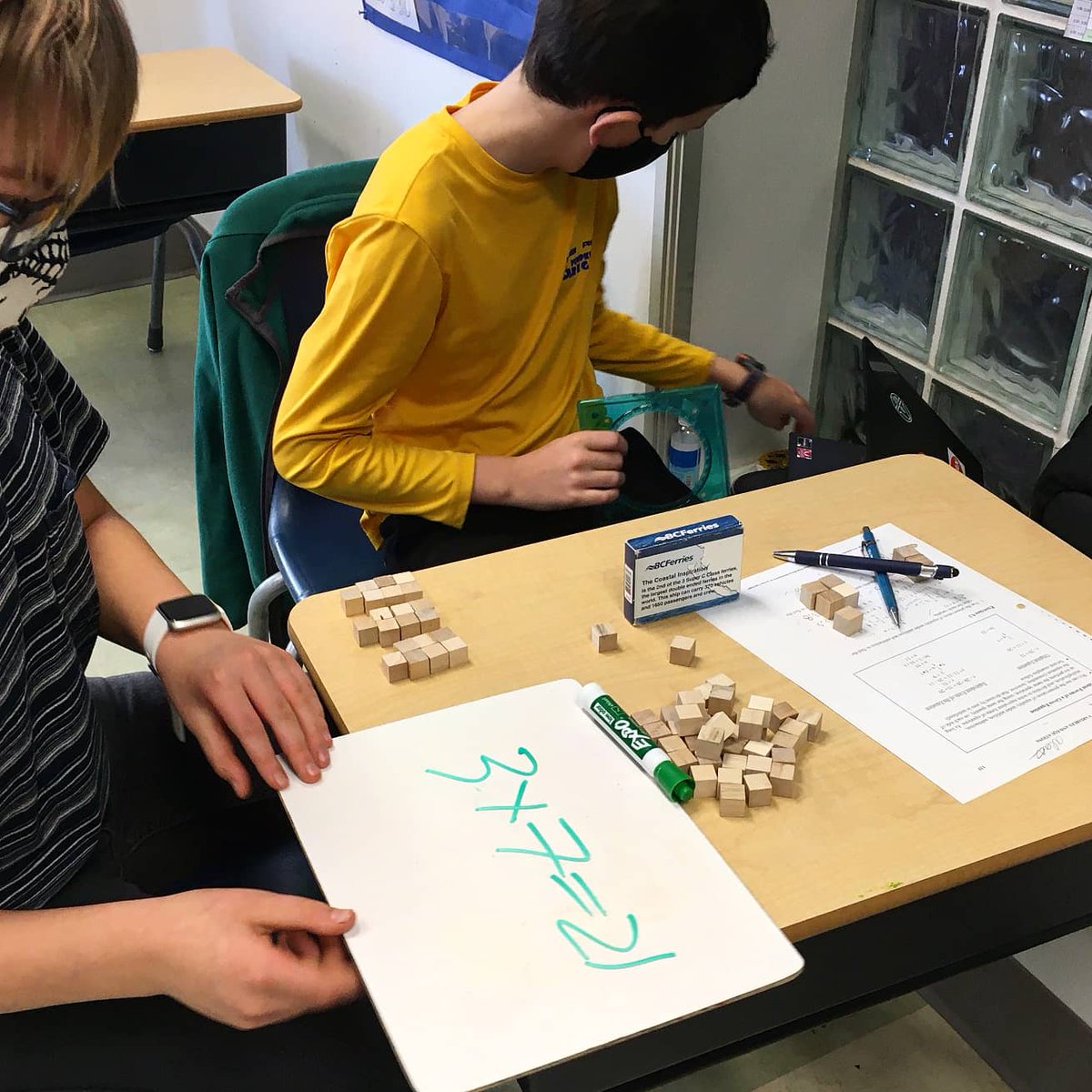 Madrona_School's tweet photo. Algebra in Grade 6. Using math manipulative help students further understand math concepts. Way to go Grade 6s! ββββ
.
#Math #Algebra #K12 #madronamagic https://t.co/mqOPu6pYoT