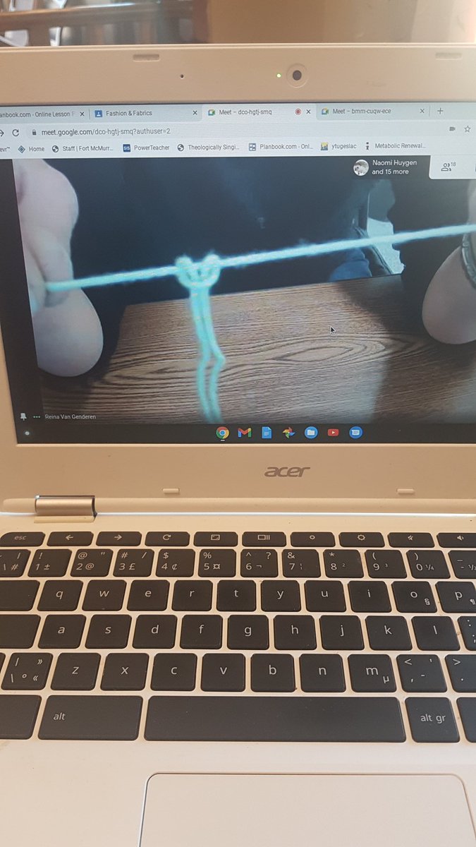 LAEmberley's tweet image. Week two of online learning, second textiles project. Macramae candle holders. These junior high students rock! @ChristianFMPSD @FMPSD @McmurraySchool #ABLearningAtHome #FMPSDLearningatHome