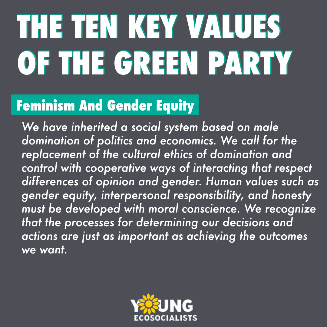 Lets talk about the Green Party's Ten Key Values! THREAD!