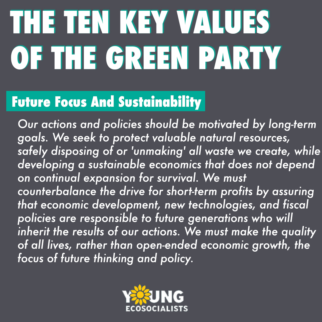 Lets talk about the Green Party's Ten Key Values! THREAD!