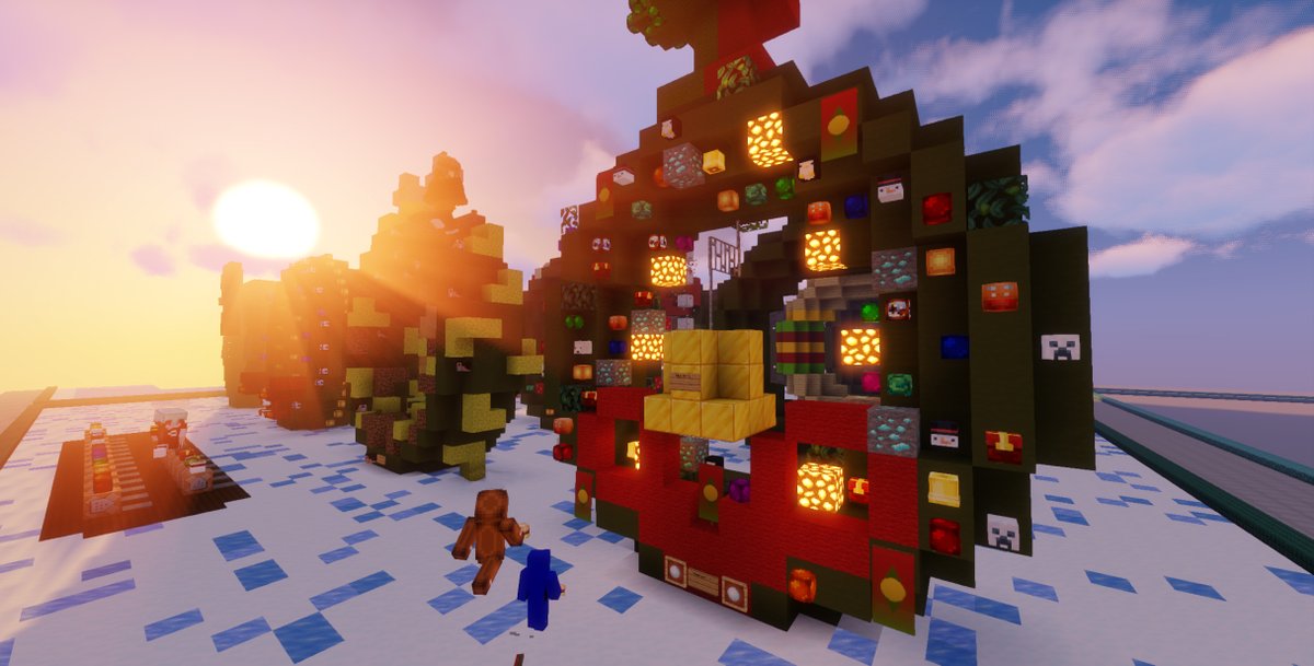 ConnectedCamps's tweet photo. This past Saturday, we made holiday wreaths during #KidClub in Minecraft! It's all bells, ribbons, trinkets, and... dirt blocks?! 🤔 https://t.co/xbe4iafYXO