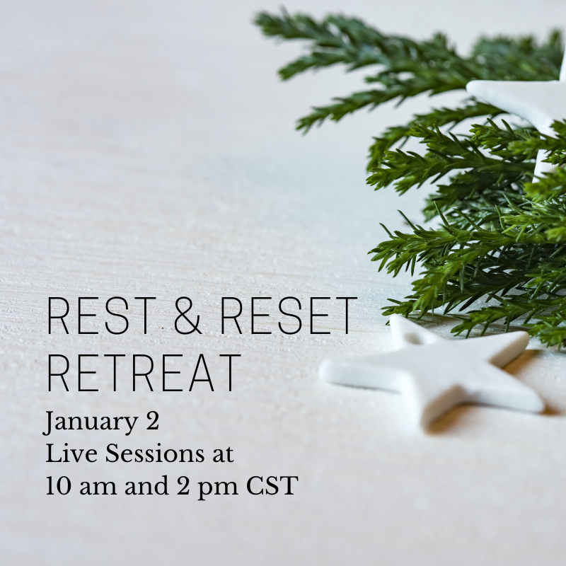 theperchplace's tweet photo. Start your year off right with our innovative Rest &amp; Reset Retreat on January 2! It combines physical retreat materials, live video sessions, a private Facebook group, and an optional one-on-one Soul Care Session with Amy Jackson, founder of The Perch. https://t.co/P1XfFXYumy https://t.co/pBeZjdSxt7