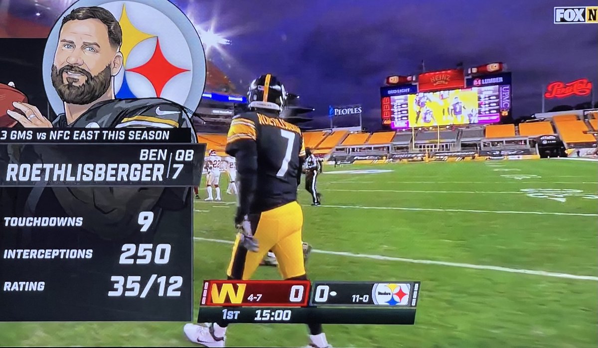 HighandOutside_'s tweet image. Ben Roethlisberger: 250 Interceptions this season against the NFC East