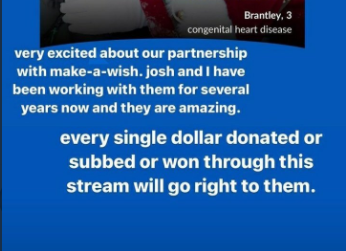 vialisms's tweet image. acá para los que se quejaban que pusieron suscripciones y hay que pagar por los emotes de ned, TODO es para make a wish una fundación que cumple deseos a niños enfermos