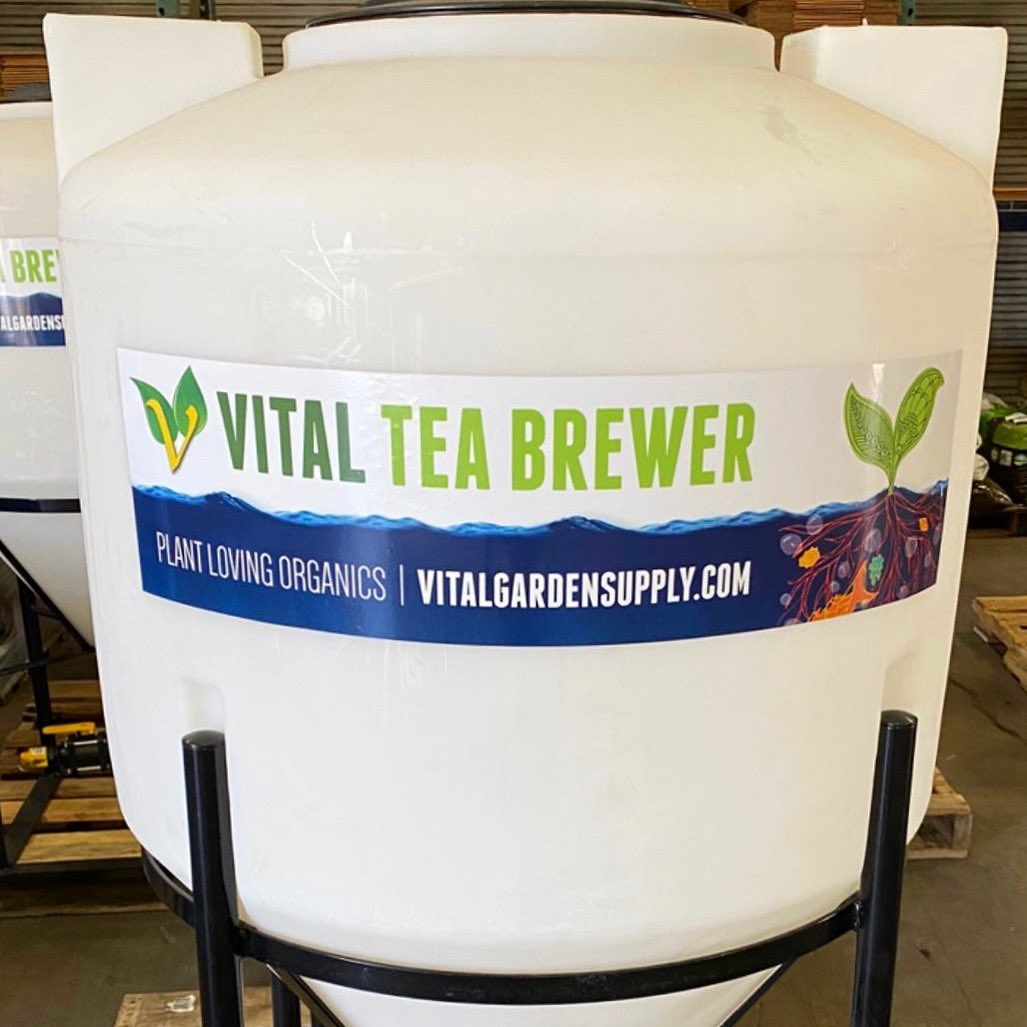 's tweet image. Vital #CompostTeaBrewers are a complete system for making your own #CompostTea extract. 

Grow #beneficialmicroorganisms exponentially!

Our #NevadaCity retail store has a 20% special sale on 75, 300 &amp;amp; 1000 gallon now thru to 12/23.

#MicrobeMonday #VitalGardenSupply #Sale