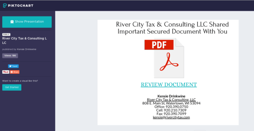 another abused service to watch for is <a href="/piktochart/">Piktochart</a> for credential #phishing like Canva and Zizera

urlscan.io/search/#create…

sample from a few days ago
hxxps://create.piktochart[.]com/output/51172832-river-city-tax-consulting-llc

urlscan.io/result/de91f2d…