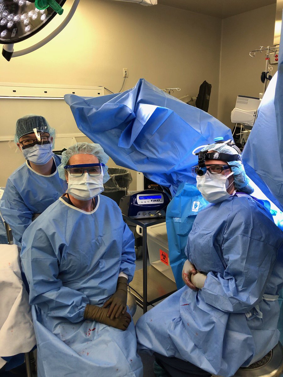 Dr Paula Denoya sharing her THD hemorrhoid procedure expertise with me and our Stony Brook team