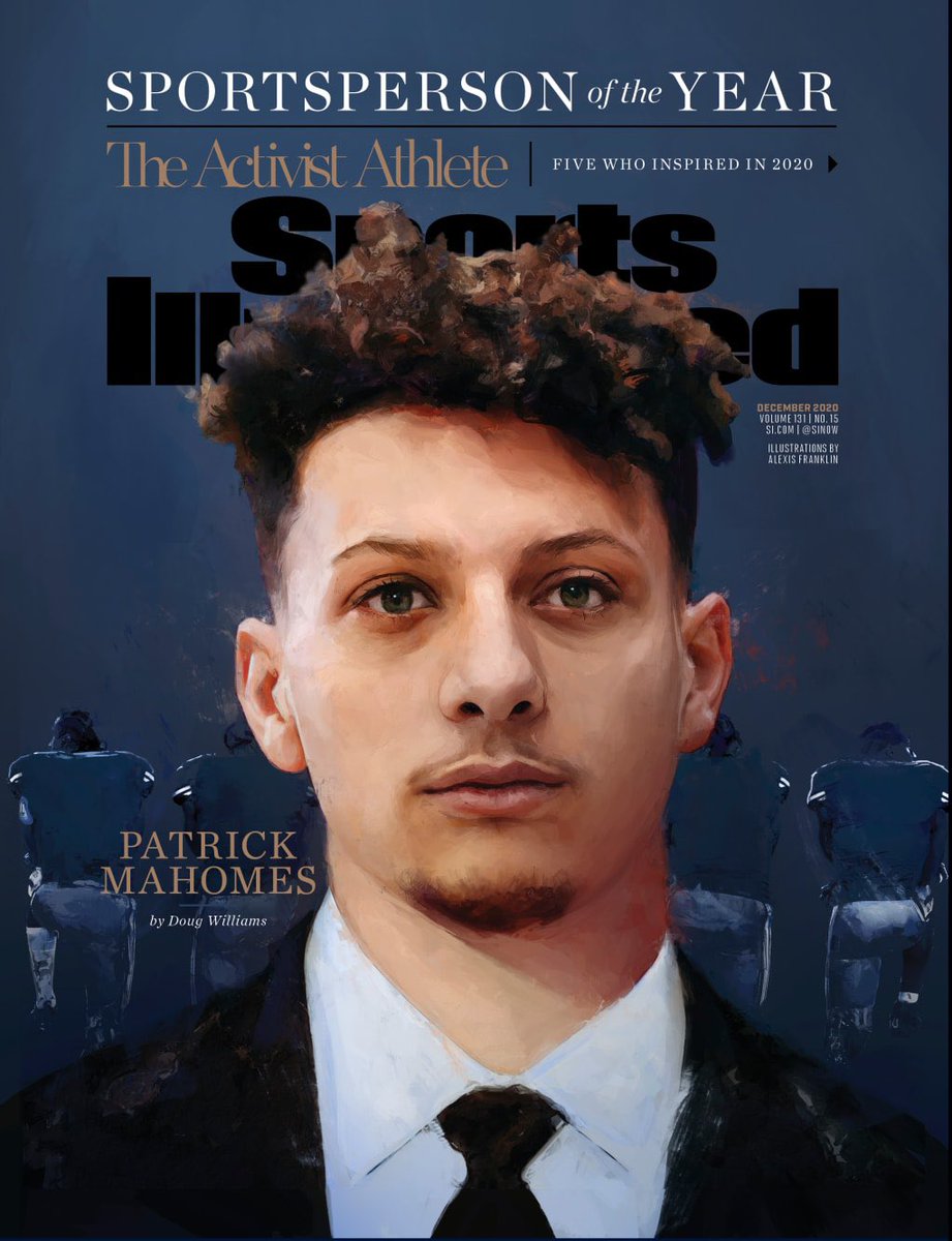 <a href="/PatrickMahomes/">Patrick Mahomes II</a> is one of five athletes named as a 2020 Sportsperson of the Year by <a href="/SInow/">Sports Illustrated</a>! 🥇