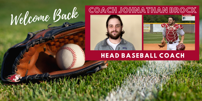 ShoalsChristian's tweet photo. SCS alum ('15) Johnathan Brock has been hired as the Flame's Head Baseball Coach.  An SCS assistant for 2 years, Brock competed for 3 state titles in high school and played at Auburn Montgomery in college. He will host a player/parent meeting Sunday at 3 p.m. Go Flame! https://t.co/fQuV69JAYc