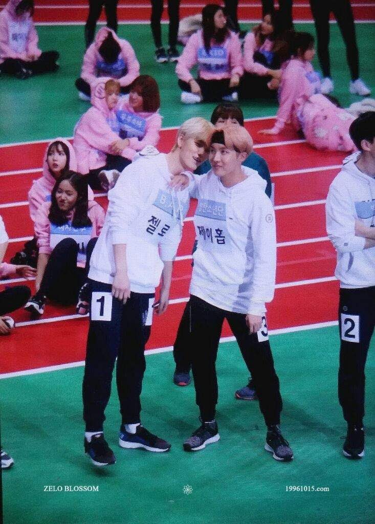 BAP Zelo and Hobi have been friends for a very long time they used to dance together at the same studio. They also used to have the funniest twitter interactions (before BTS were big)