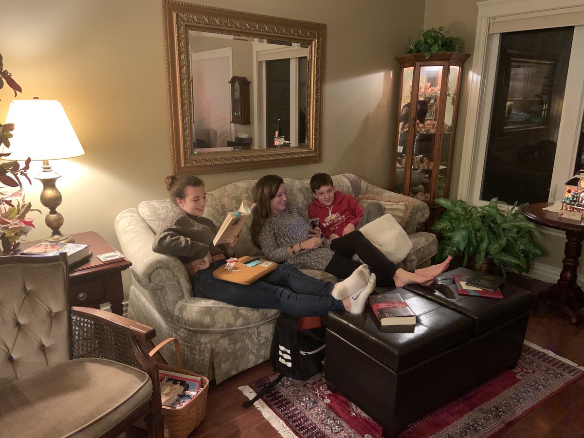 HCWilsonATL's tweet photo. Our grandson Grady became a teenager today. Along with his mom and sister, we celebrated with a gourmet meal of cheeseburgers and birthday cake. Love this bunch a bunch! https://t.co/fkpY8UQbQU