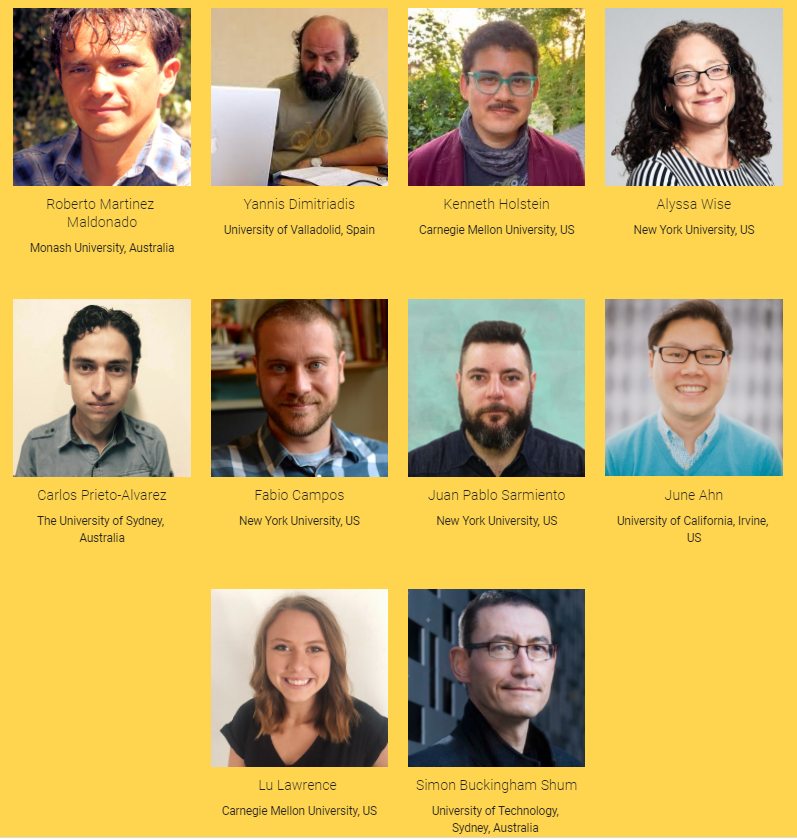 RobertoResearch's tweet photo. So thrilled to co-organise the first workshop on Human-centred Learning Analytics at #LAK21 with this awesome dream team. You can check preliminary details on our website: https://t.co/mKJ7VZmDFE 
@lak21virtual
 #HCD #ParticipatoryDesign #LearningAnalytics #codesign https://t.co/vlrlVR62cU