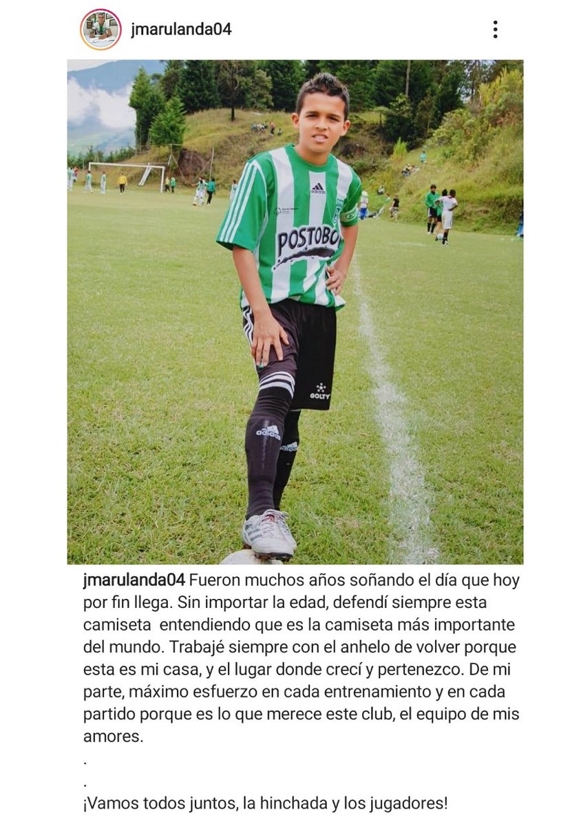 Jonathan Marulanda en su cuenta de Instagram. | Fútbol-Addict