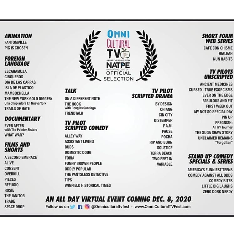 Swipe Left to check are our itineraries for the panels + screenings. Are you sure you want to miss this original-one of a kind all day film fest from Tue Dec 8th 11AM to Wed 1AM EST? Tickets are just $35GA and $55ViP! Click link for tickets eventbrite.com/e/omni-cultura…