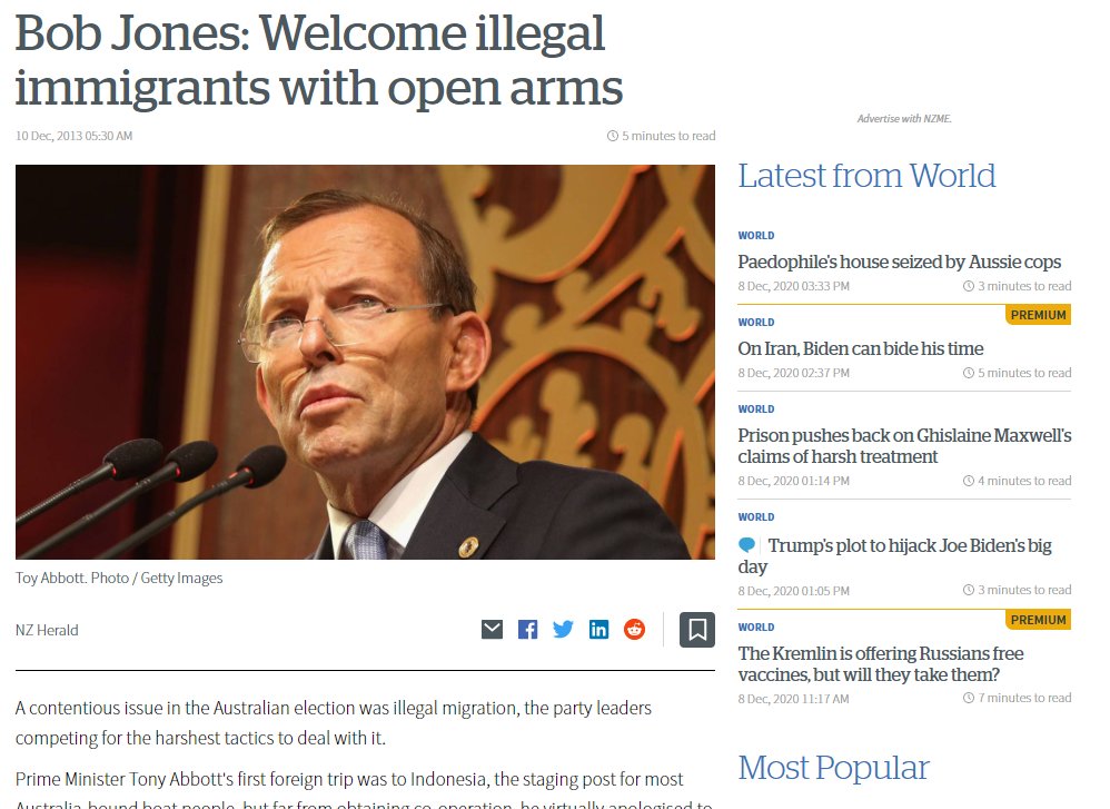 . @RMarchNZ just spoke in Parliament about the "Bob Joneses of the world" "scapegoating immigrants".Ricardo, prepare to be absolutely floored: