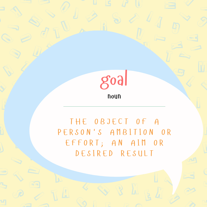 eslwithaudra's tweet photo. What are your goals now?  Will they change in the New Year?  Leave a comment with your #1 goal this year!    #esl #eslonline #vocab #vocaboftheday #vocabbuilder #definition #eslstudents #onlinelearning https://t.co/6iYVUkqz4v