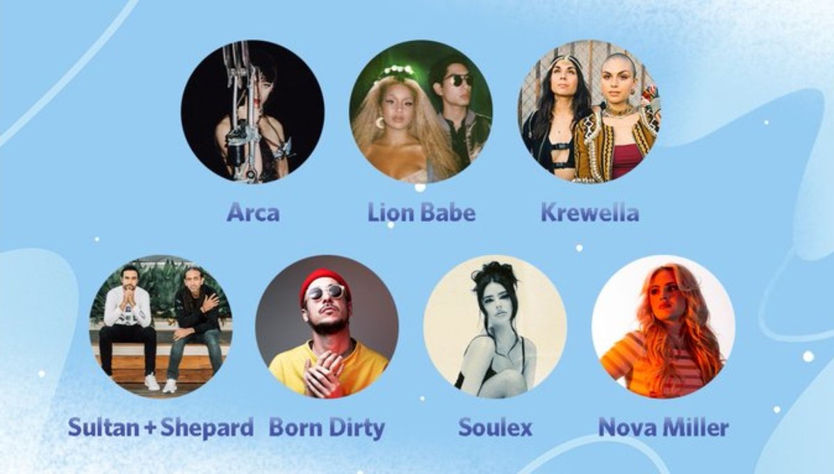DiscordEspanol's tweet photo. Traemos a algunos amigos musicales talentosos para el viaje este año this️

 Vea 5 días de actuaciones musicales a partir de hoy a las 5 p.m. PST en https://t.co/L8ahHvOLT7

También estamos regalando códigos nitro y auriculares en https://t.co/4s6pI7sJW6 https://t.co/8PsKjZy7Fm