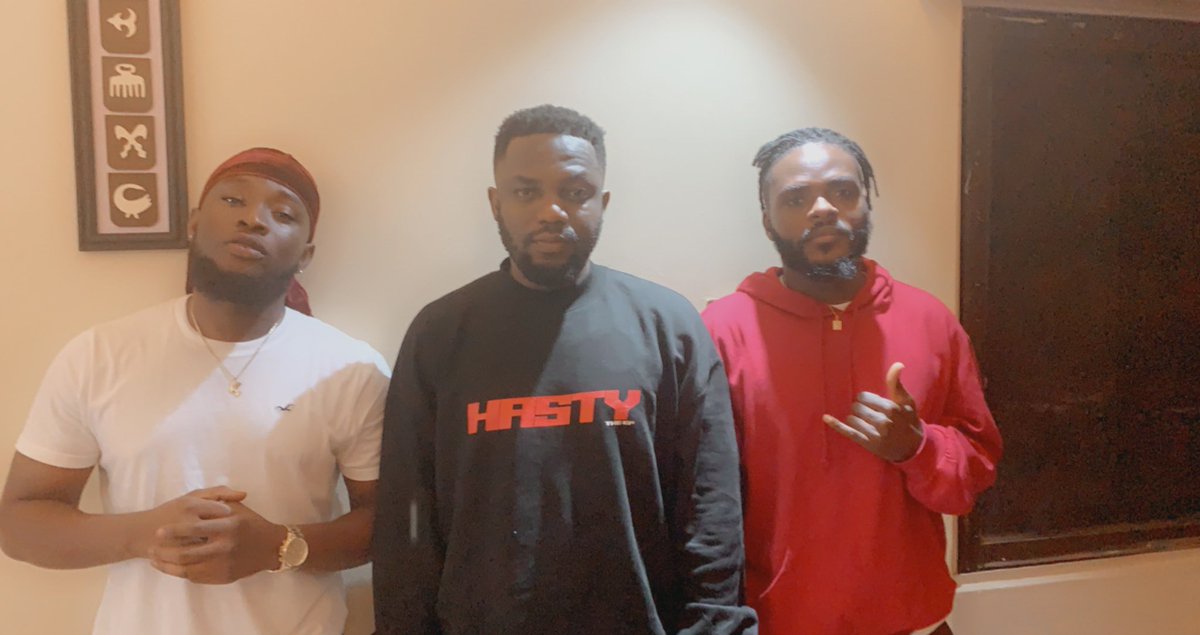 megaejofficial's tweet photo. Mr President X Hasty boys🔥 cc @Paedeezy @iamTripcy #hastyep https://t.co/ZNSO9uBvKs