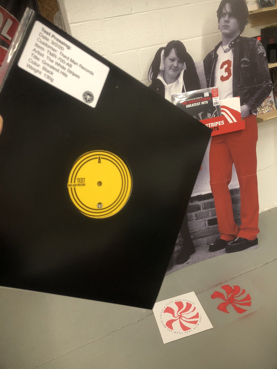 redscroll's tweet image. Hey! Further excitement for the @thirdmanrecords @whitestripesnet Greatest Hits collection that was just released in the form of a #TestPress contest! Come by and enter the contest and while you’re here pick up a copy why not?! Announcing the winner on the Winter Solstice 12/21.
