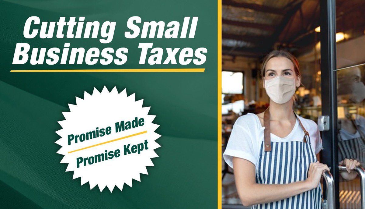 SaskParty's tweet photo. Today your Saskatchewan Party government introduced legislation to cut the small business corporate income tax rate to 0% for the next two years.
This will help small businesses when they need it most, and help to retain and hire new workers.
#skpoli #StrongSaskatchewan https://t.co/8sSTViicSA