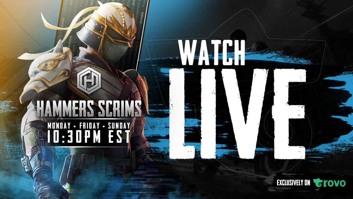 Game time for the <a href="/PUBGMOBILE/">PUBG MOBILE</a> HAMMERS SCRIMS!

Every Monday/Friday/Sunday @ 10:30PM EST / 7:30PM PST

Sign Up / Check In: discord.gg/kSa84rbCk6

Exclusively on Trovo: trovo.live/Beansbrigade