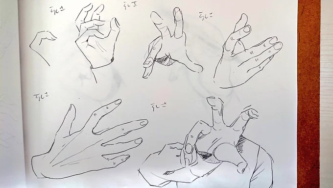 手の構造として合ってるかは置いといて、味のある線描けた気がする...!!楽しい?
#sainaocroquis 