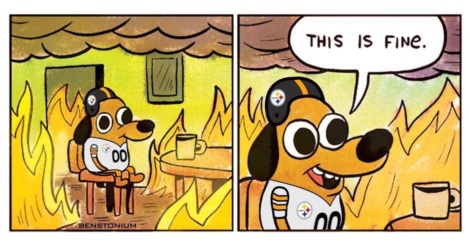 TweetingSpeak's tweet image. Me watching this @steelers game‼️‼️ #PITvsWAS #SteelersNation #ImFine