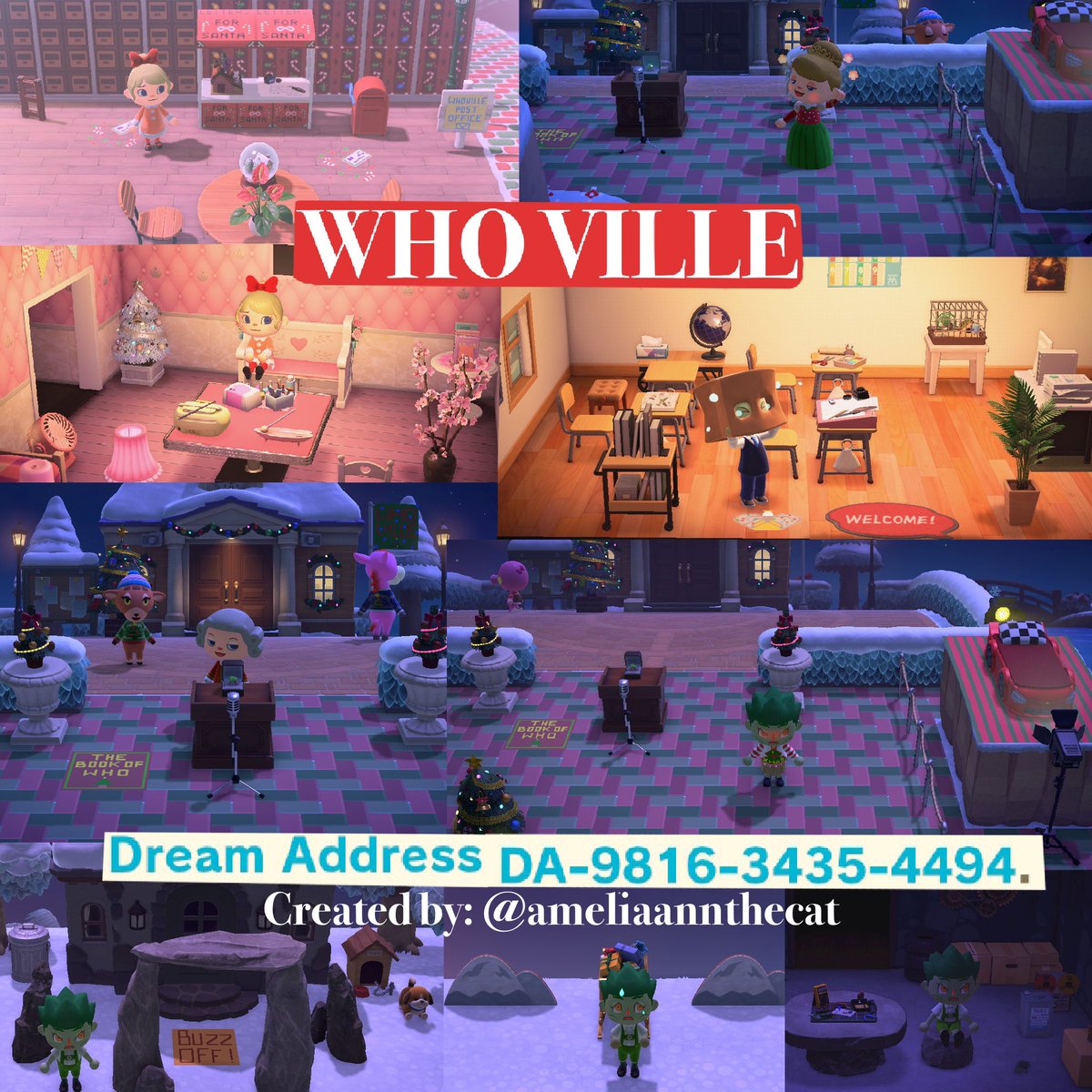 ameliaannthecat's tweet image. Come visit my Who Ville Island! 🎄