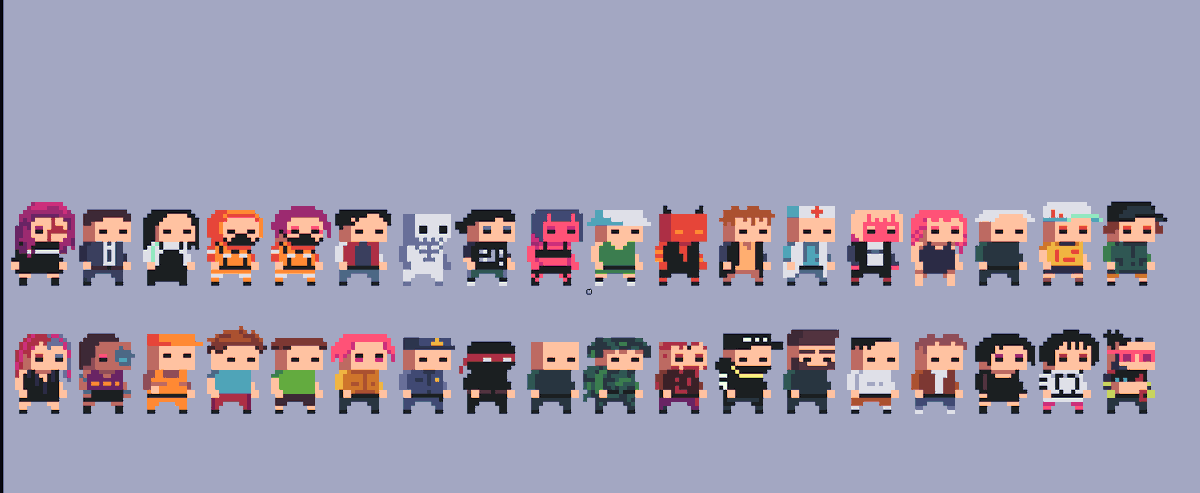 MaximovInk's tweet photo. I draw characters for my new asset, I like it, do you? :3
#pixelart #gamedev https://t.co/zfKaN60cpH