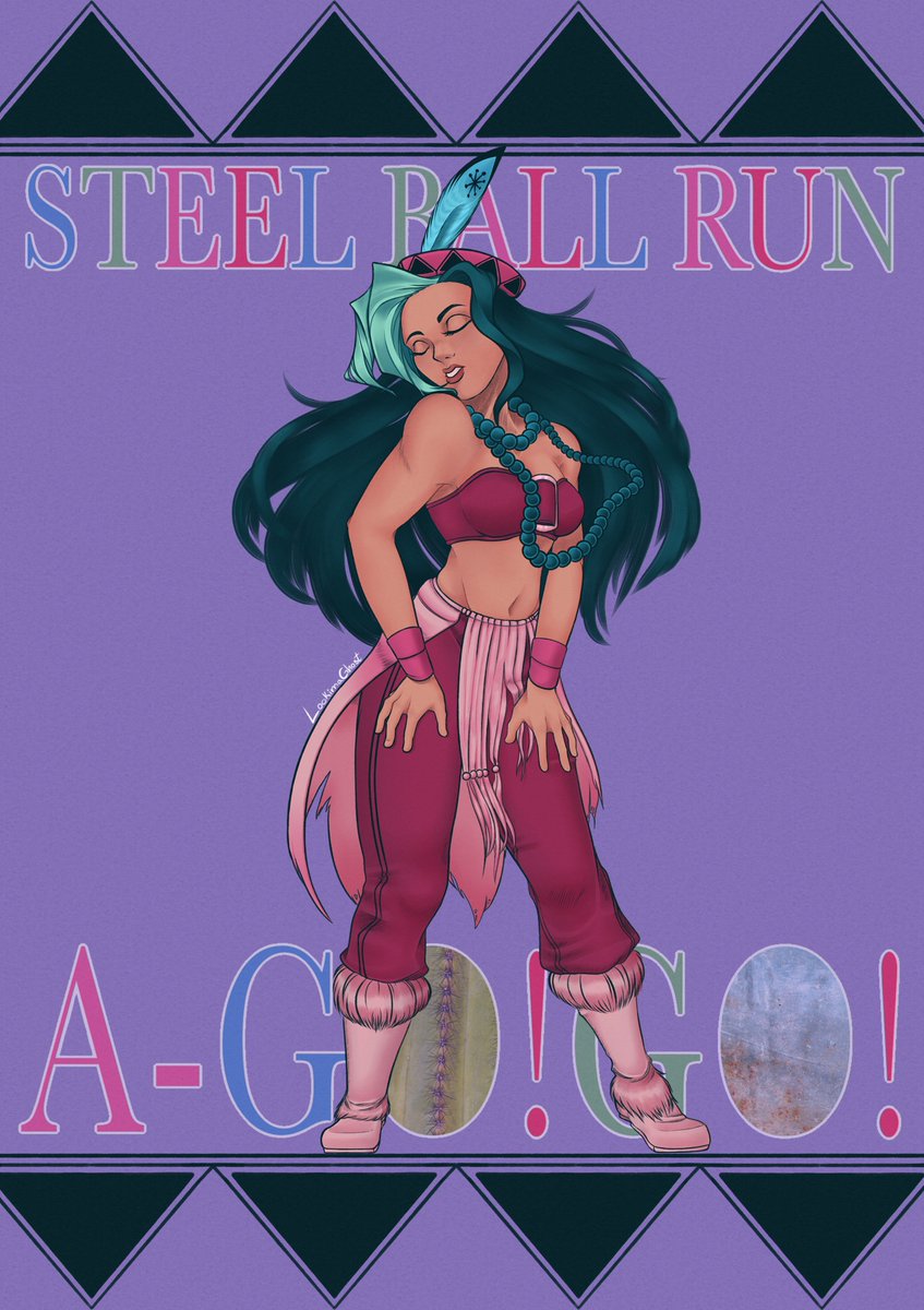 LookimaGhostArt's tweet photo. Sandman's Sister for #SBRaGoGo @GOGOCollabs !

This was so much fun! I like her even though she barely appears

#jjba #jojosbizarreadventure #ジョジョの奇妙な冒険 #steelballrun https://t.co/Q8Vr3fqNKx