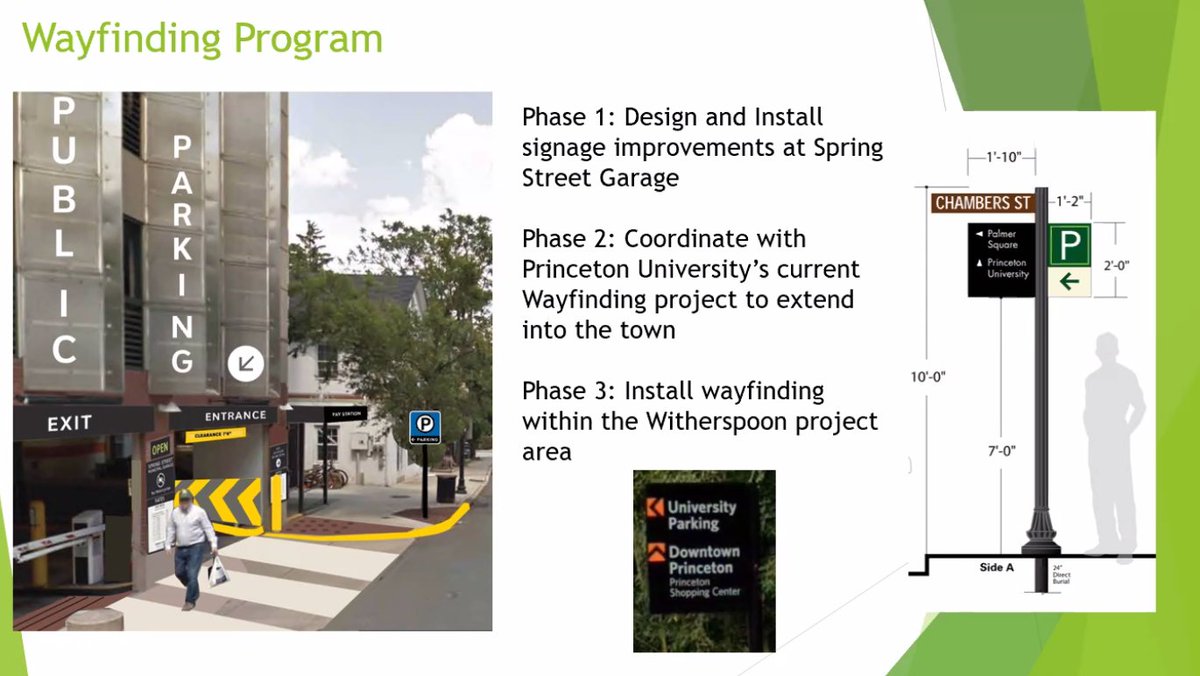 Improved wayfinding would help people find destinations and parking in downtown Princeton: