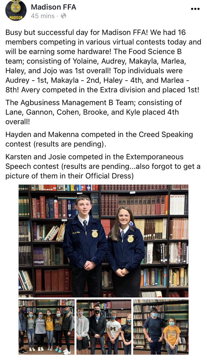 Madison FFA showing out! 💥💥💥💥 #Bulldogpride <a href="/MadisonFFA1/">Madison FFA</a>