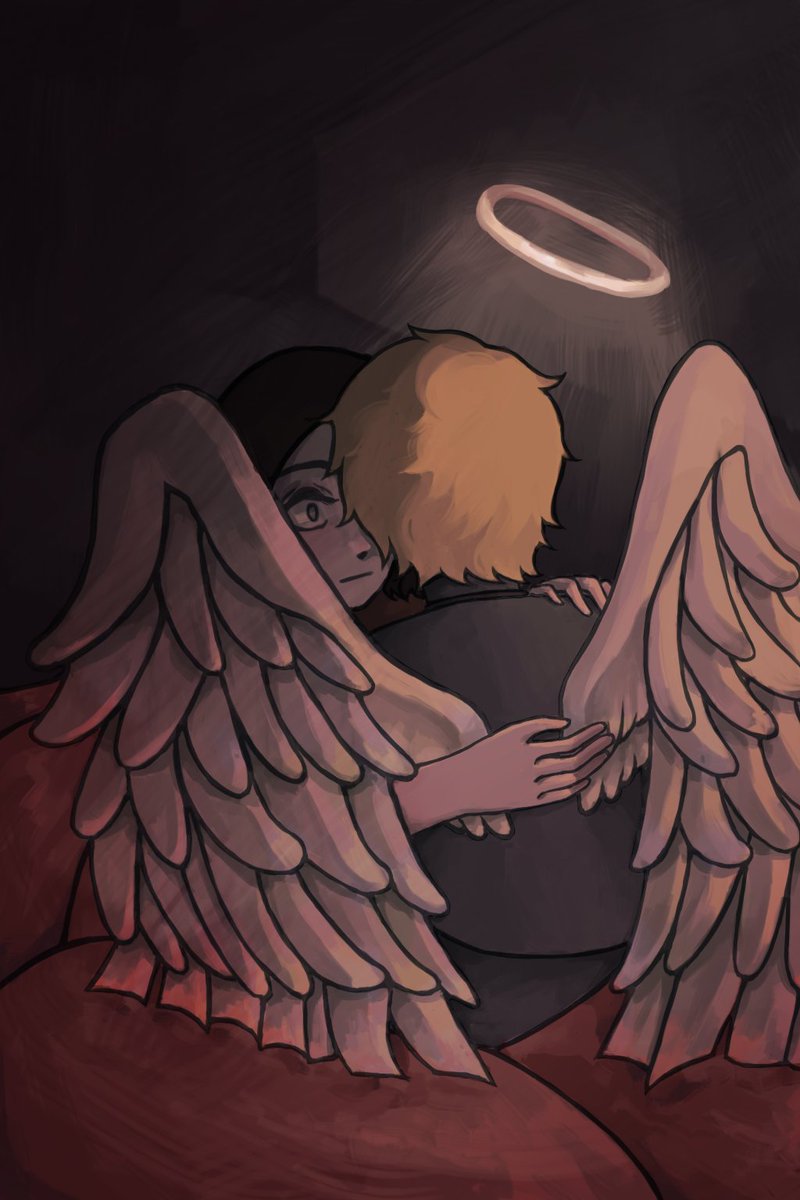ouestamour's tweet photo. Therefore, when [...] granted me such freedom, even just for a moment, I felt like having pushed [...] into a sea of blood. [...] wings was soakingly wet with red when [...] eyes stared at me. The ship landed. Over was the night, and another day rose. We were safe. #OC #Vindale https://t.co/yEhXzjWHkl