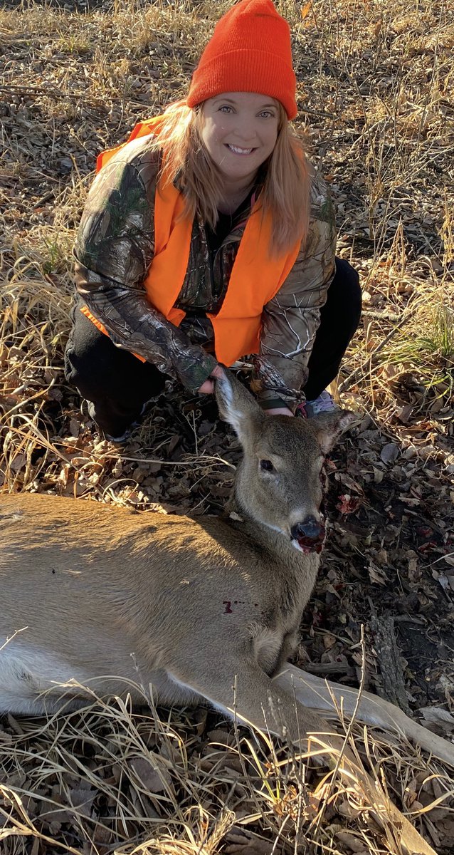 Well my week off did not go as planned at all.  I waited til last minute but did manage to fill my tag!  It wasn’t the buck I wanted but it’s meat for the freezer and I’m not crying either as it was by far my best shot at 660 yards!!!  #GirlsThatHunt