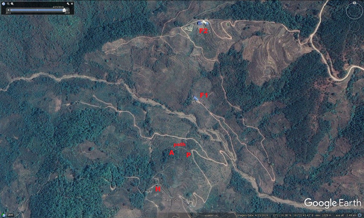 These are the three available snapshots in Google Earth- 06-Feb-11- 15-Feb-15- 23-Apr-19And as noticed by  @TheSeeker268, there are two new facilities (F1 and F2) which have been built in recent years and could be related